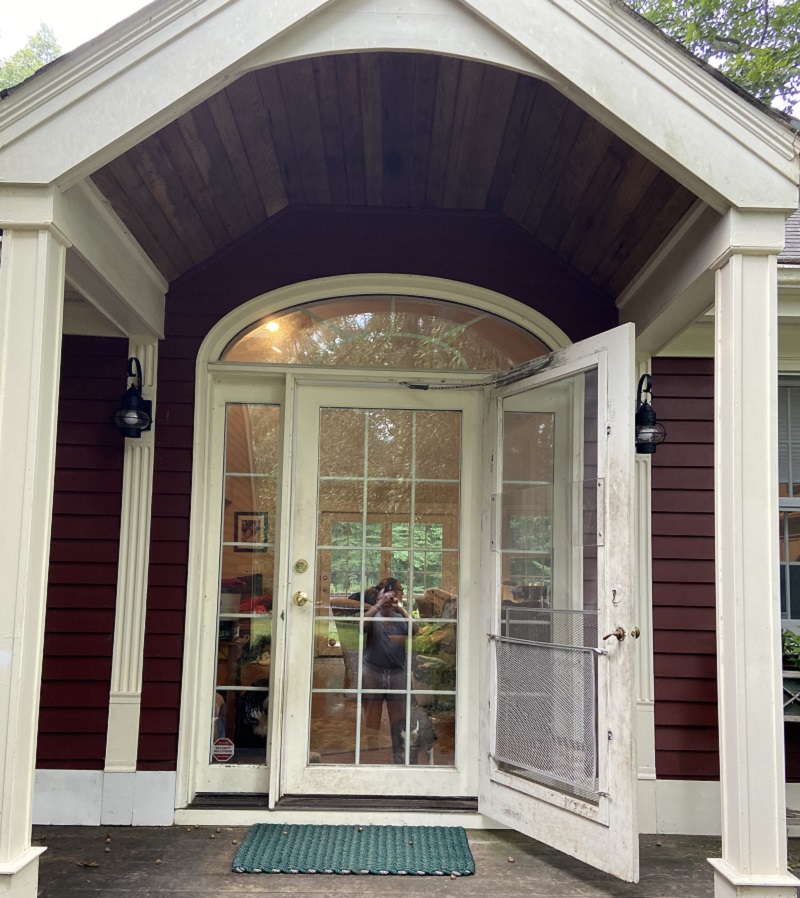THis Wilton home had old doors that needed new doors 